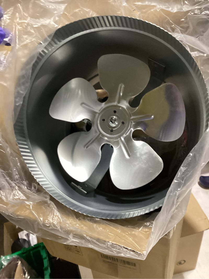 Condition photo showing New/Like New for vivosun 8 inch inline duct fan 420 cfm, hvac exhaust ventilation fan with low noise for basements, bathrooms, kitchens and attics, silver 8"& no speed controller