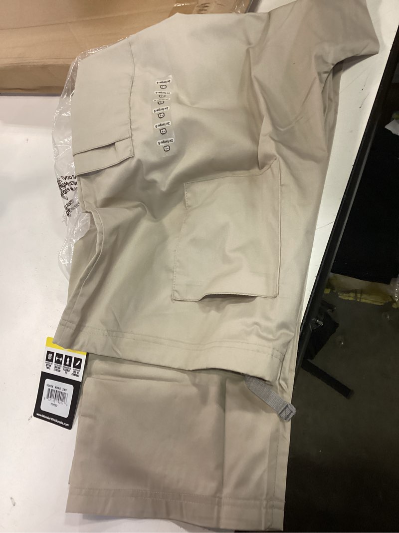 Condition photo showing New/Like New for WonderWink Womens WonderWink Drawstring Cargo Pant XX-Large Short Khaki