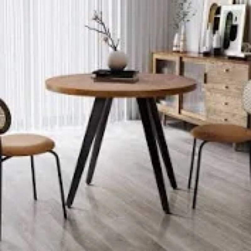 Jakyren 31.5'' Wood Round Dining Table