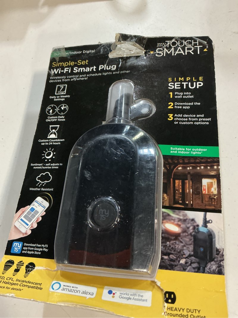 Condition photo showing Good Condition for wi-fi plug-in outdoor smart switch, black