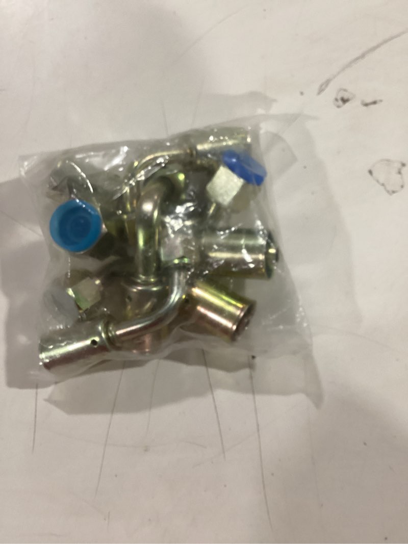 Condition photo showing As Is for (Similar too) 6PCS Air Conditioning #6#8#10 AC Fitting Set for Reduced Hose Female Oring Beadlock 45 Degree