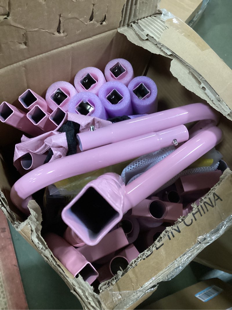 LANGXUN 60" Trampoline for Kids, 5ft Toddler Mini 6-in-1 Trampoline Indoor Outdoor with Swing, Basketball Hoop, Dart Board, Gymnastics Bar, Rings, Christmas Toys Birthday Gifts for Girls Boys Age 3-8 Green & Yellow