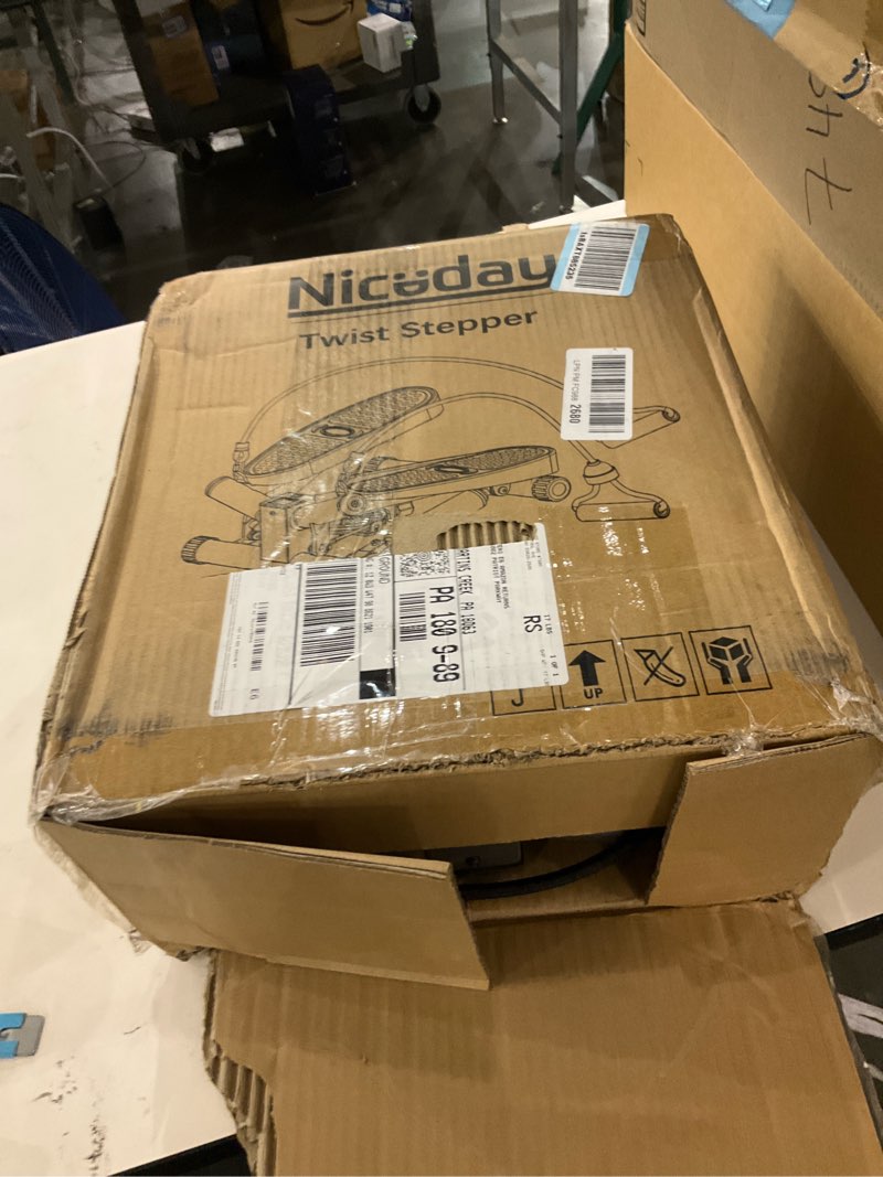 Niceday Twist Stepper for Exercise at Home, Mini Stair Stepper with Resistance Bands at Home Workout