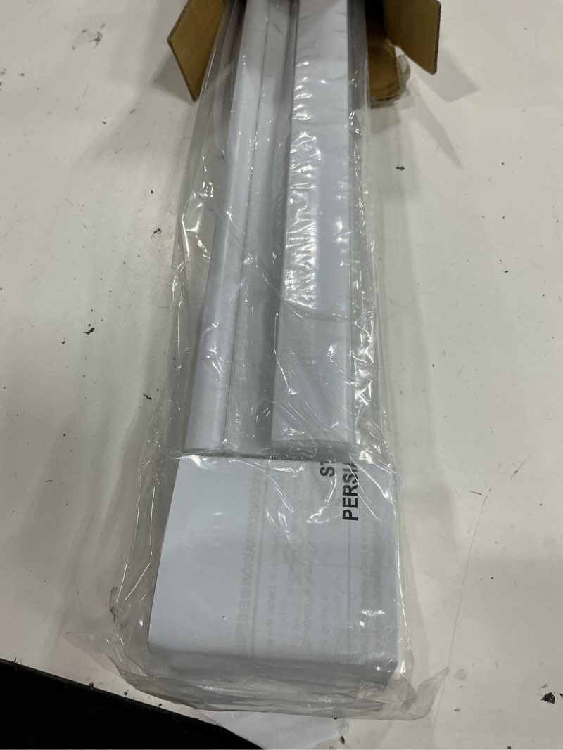 Condition photo showing Good Condition for dez furnishings cordless 1" light filtering pleated shade, fabric, 28" w x 48" h, white white 28"w x 48"h