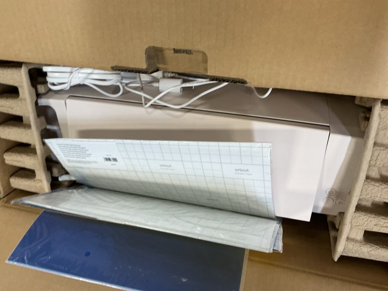Condition photo showing Good Condition for Cricut Explore 4 - Smart Cutting Machine (Seashell) | Engagement Bundle - Includes Smart Vinyl, Cardstock, Transfer Tape, Iron On HTV, Mat, Pens, Tool Kit, & 25 Images in Design Space App