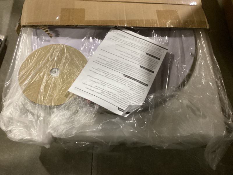 Condition photo showing New/Like New for makeup mirror with lights, lighted makeup mirror with magnification, 1x/10x, large round vanity mirror with stand, 3 color modes, brightness adjustable, smart touch control, 13 inches diameter 15"l x 13"w