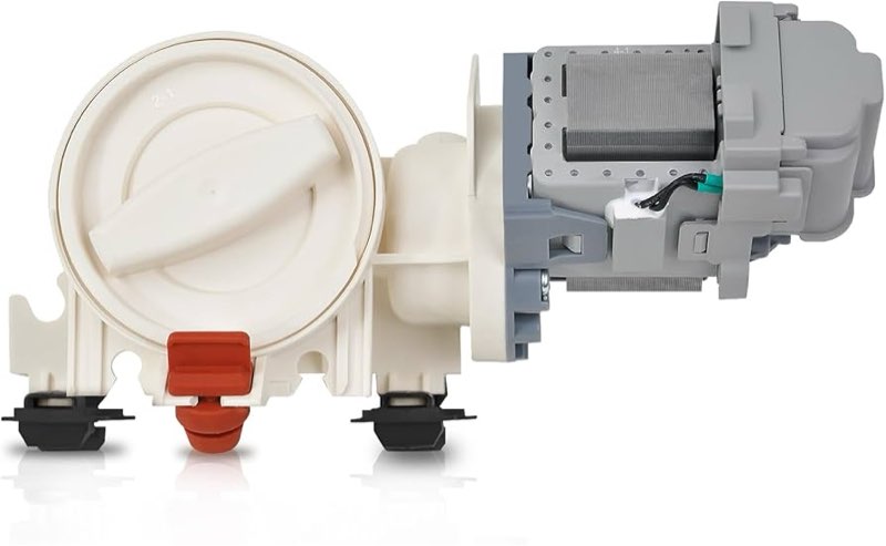 upgraded 280187 8181684 front load clothes washer drain pump filter assembly, 120v 60hz 0.70w 0.95a,