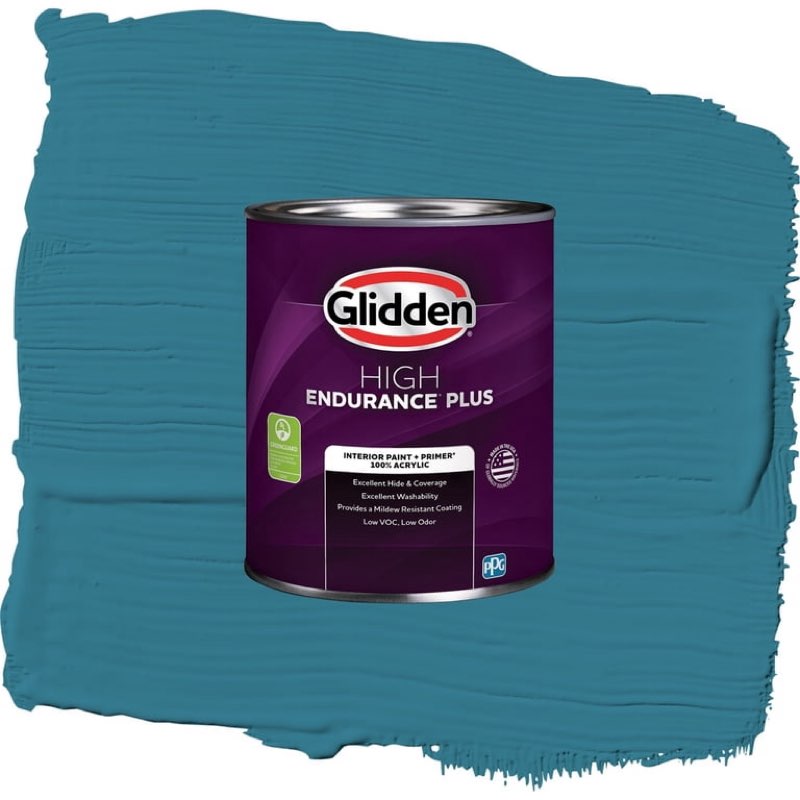 ( 3pack)glidden hep adventure / blue, flat interior paint with primer
