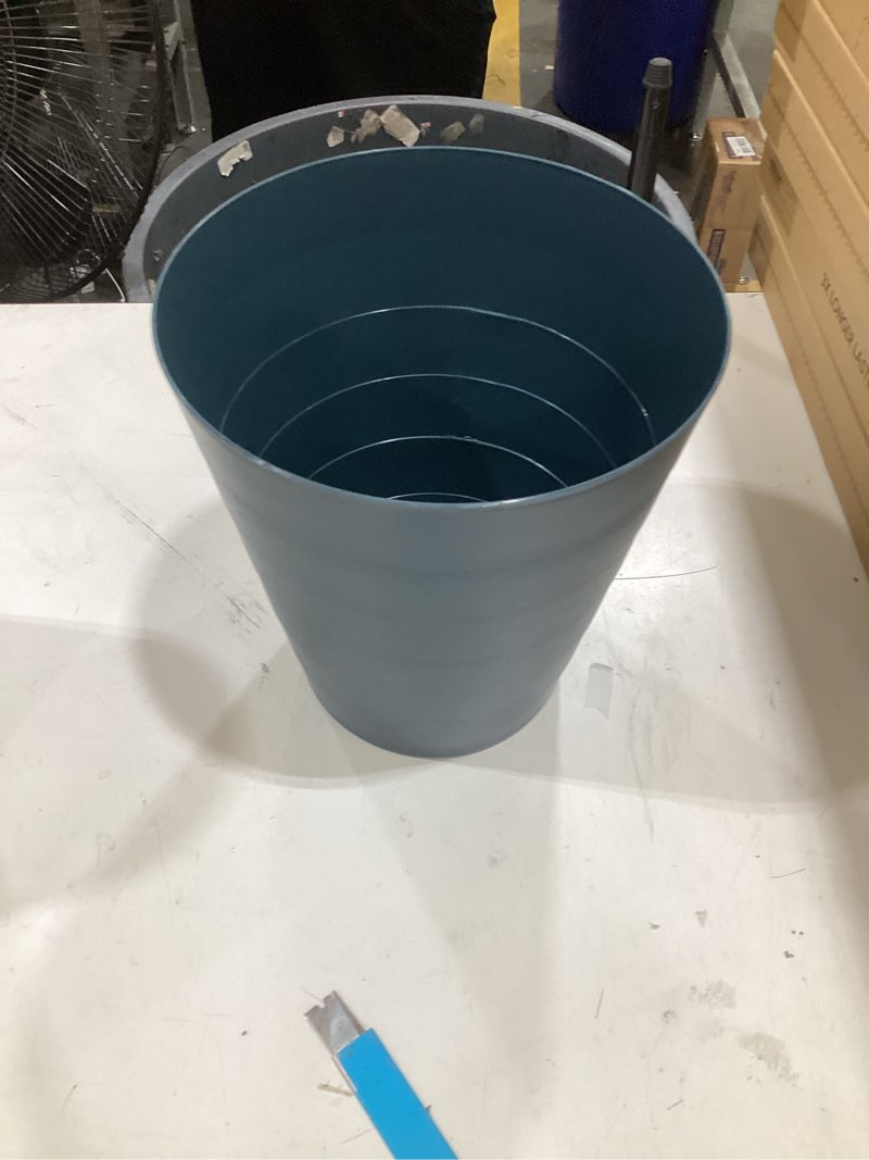 Condition photo showing New/Like New for zxj small trash can - round waste basketbin - 2 gallon - blue - bathrooms, laundry room, kitchens, offices