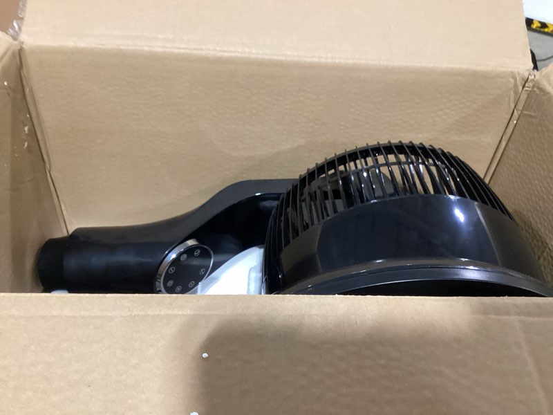 Condition photo showing Good Condition for jrd fan for bedroom, 70° oscillating standing fan, 100ft quiet pedestal fans for home office, 85° manual vertical, touch+remote, 24h timer,32 wind speeds, 39-43" adjustable height, air circulator black