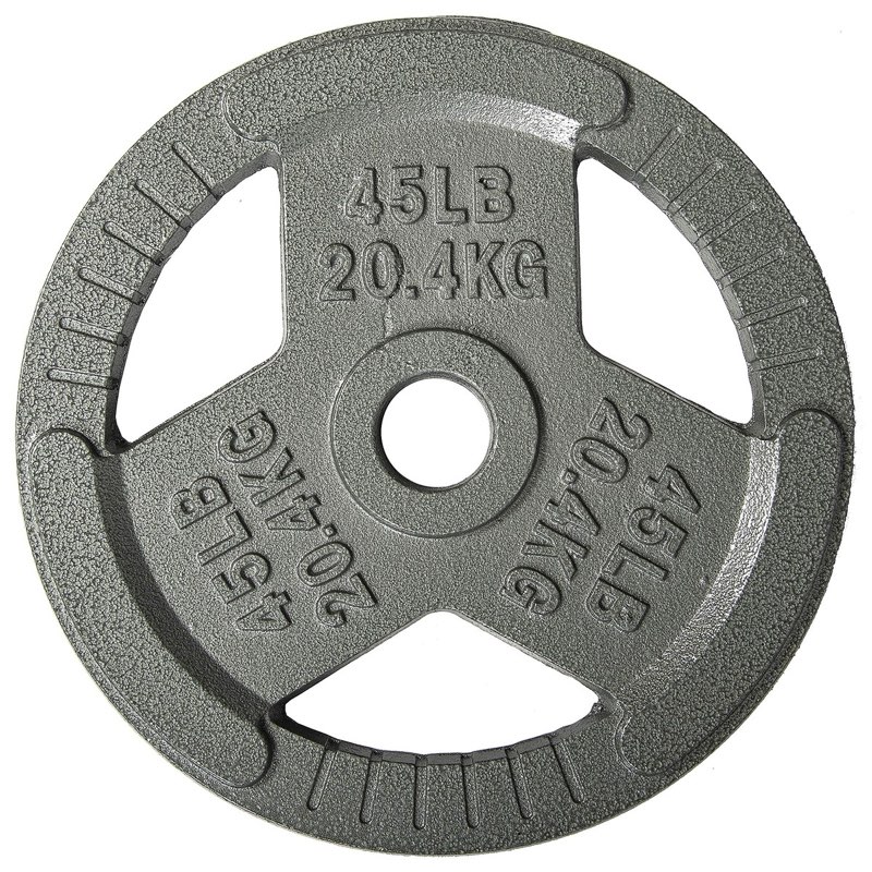 cast iron plate weight plate for strength training and weightlifting, 2-inch