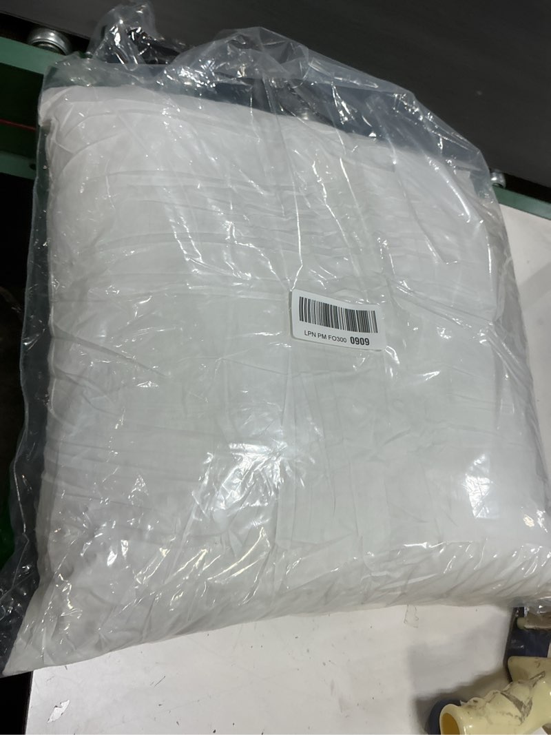 Condition photo showing As Is for (Incomplete missing one pillow). Extra Thick and Full Set of 2 Plump Cotton Fabric Throw Pillow Inserts, Filler for Decorative Cushion Cover, 24 X 24 Inches 24x24 Inch