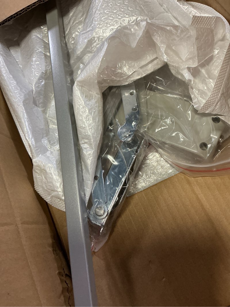 Condition photo showing As Is for Hydraulic Buffer Cabinet Door Hinge, Vertical Lift Up Storage Cabinet Door Hinge, Soft Closing Hidden Hinges with Adjustable Damping Force for Bookshelf Furniture 19.69-31.49 Inch Interior Length