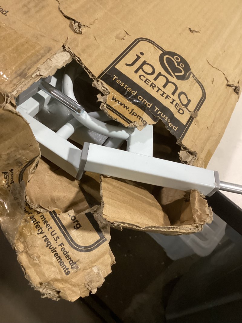 Condition photo showing As Is for Regalo Extra Tall Wide Span Metal Walk Through Baby Gate