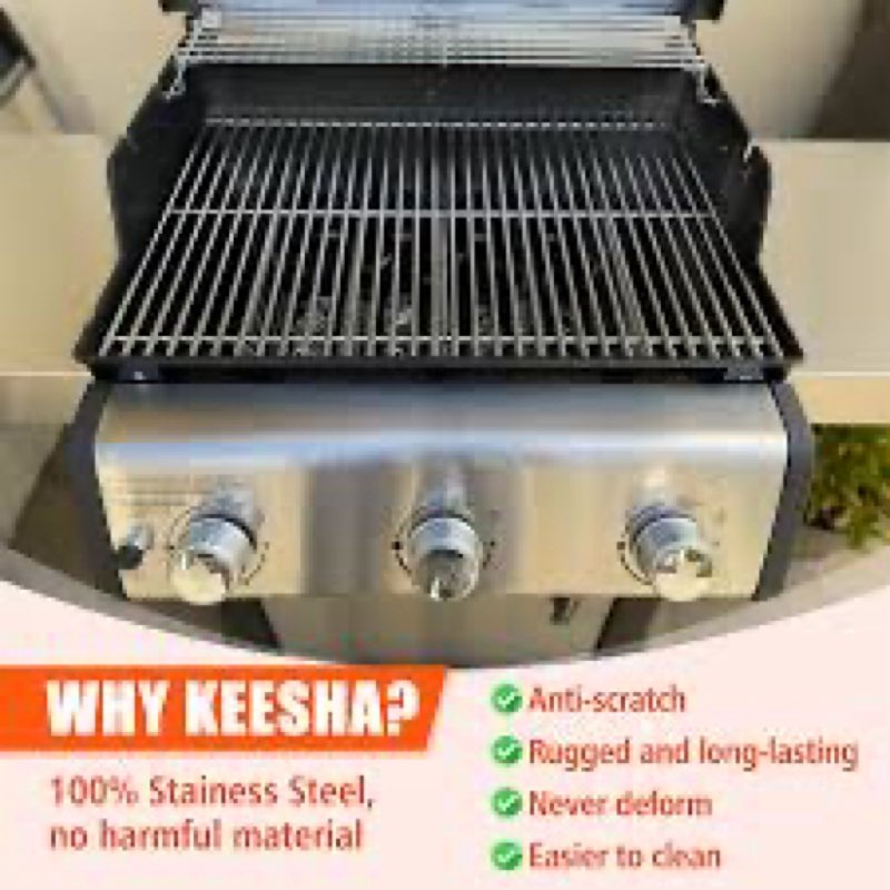 KEESHA 7638 Grill Grates for Weber Spirit 300 and GS4 Spirit II 300 Series E/S-310/320/330 Parts, Re