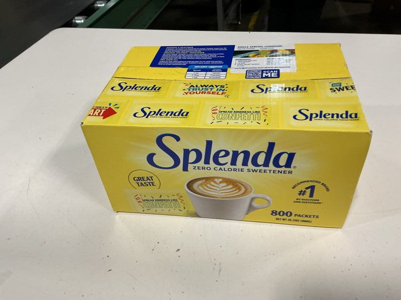 Condition photo showing Good Condition for ( EXP OCT 20/2028)SPLENDA Zero Calorie Sweetener Value Pack, 800 Count Packets 28.16 Ounce (Pack of 1)