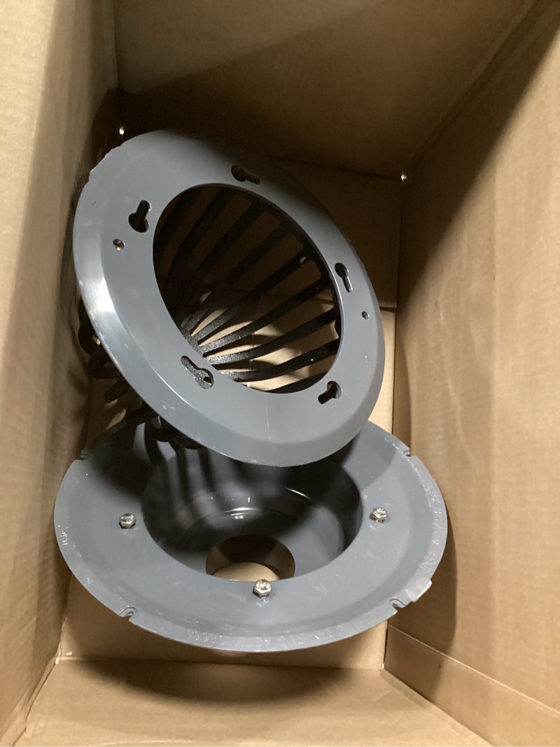 Condition photo showing Good Condition for proflo pf42850 3" pvc roof drain with cast iron dome - n/a no finish