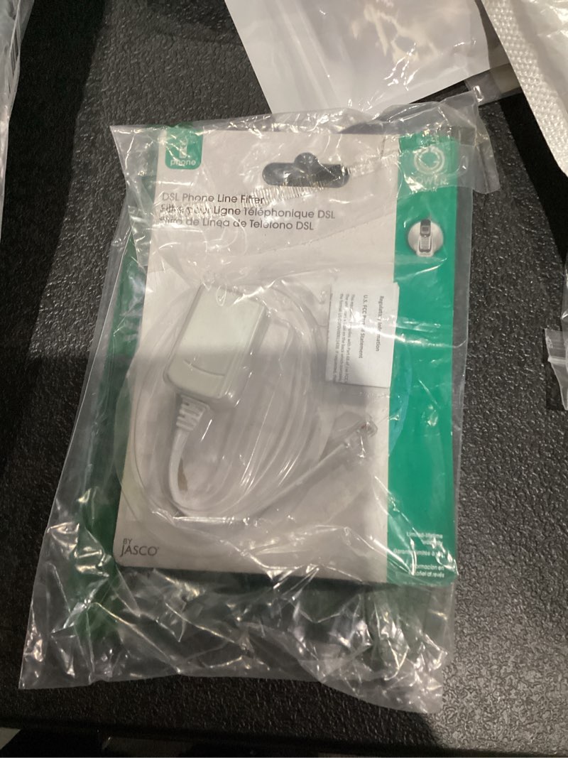 Condition photo showing As Is for Power Gear Phone Line Dsl Filter, One Device, Male to Female, 1 Line Noise Filter, for Answering Machines, Telephones or Fax Machine, White, 76246