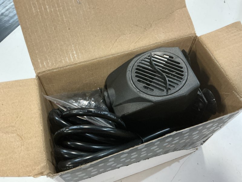 Condition photo showing Good Condition for cwkj fountain pump, 880gph submersible water pump, durable 60w outdoor fountain water pump with replacement rotor impeller, 3 nozzles for aquarium, pond, fish tank, water pump hydroponics, fountain