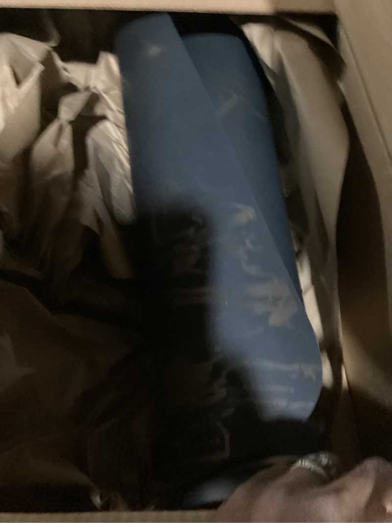 Condition photo showing New/Like New for gaiam dry-grip yoga mat - 5mm thick non-slip exercise & fitness mat for standard or hot yoga, pilates and floor workouts - cushioned support, non-slip coat - 68 x 24 inches marbled
