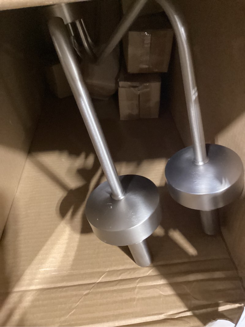 allen + roth Lewis 5 -Light Brushed Nickel Clear glass Mixed material Chandelier