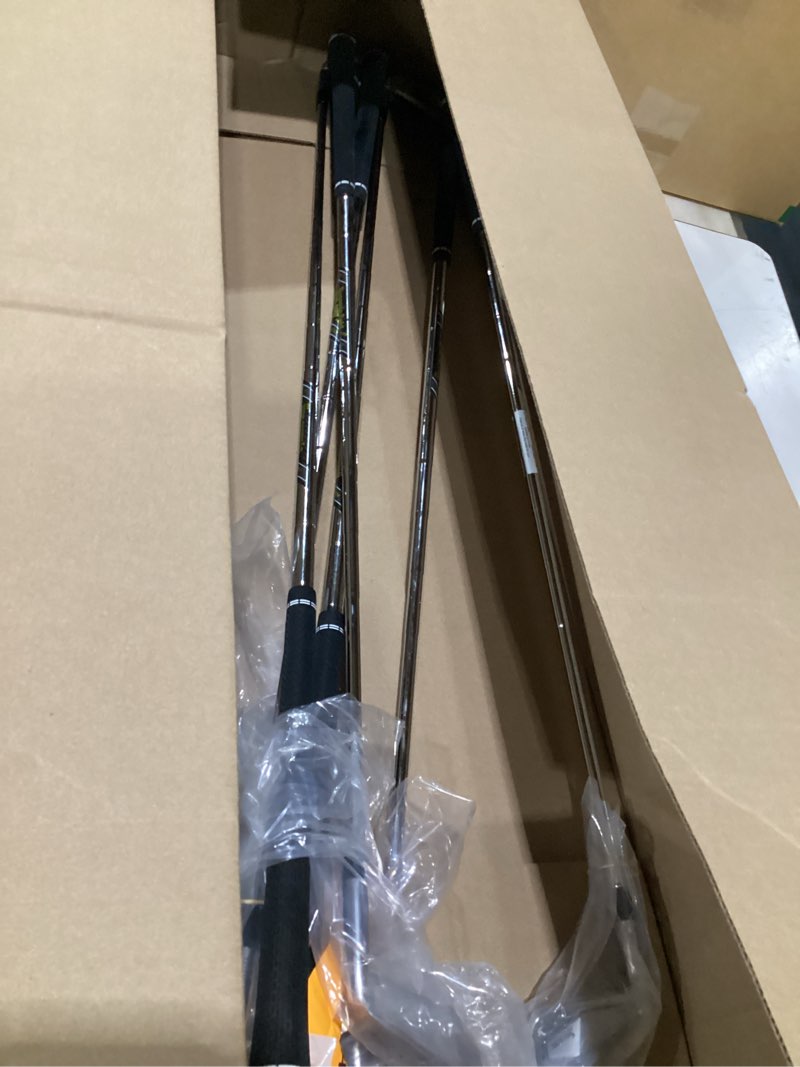 Condition photo showing As Is for missing parts srixon zxi 5 iron set left steel regular 4-pw