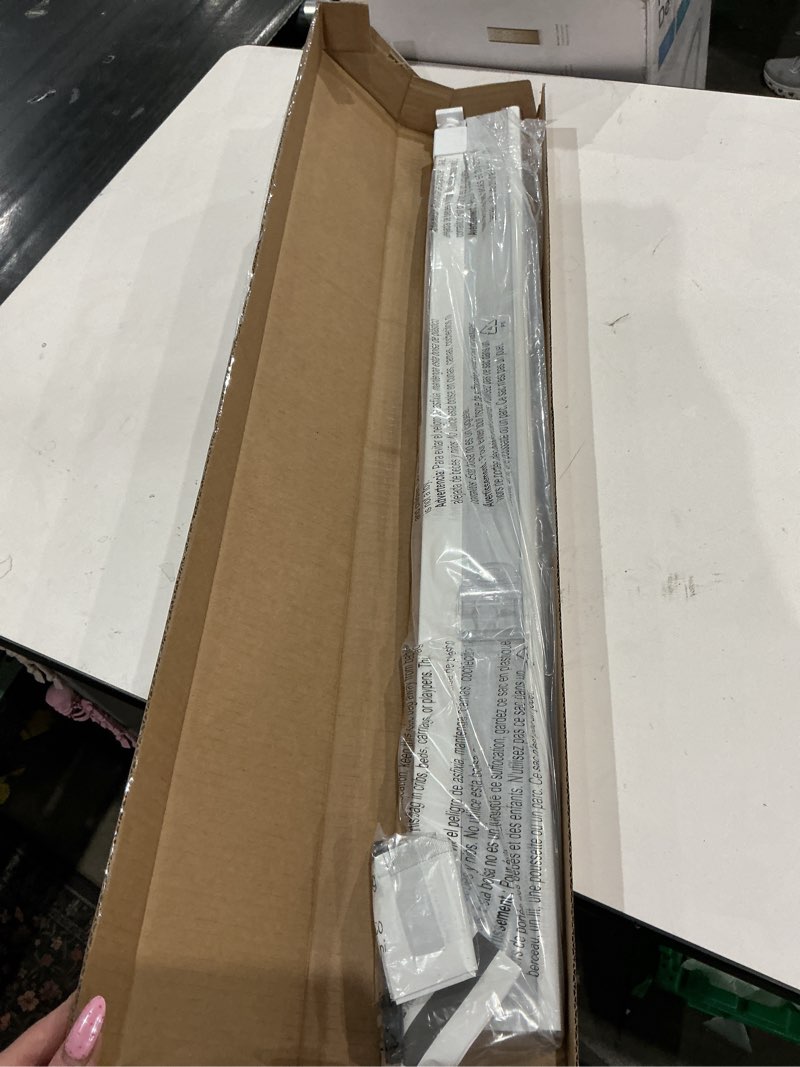 Condition photo showing Good Condition for lazblinds cordless cellular shades, no tools no drill blackout honeycomb shades pleated blinds for windows, 31" w x 64" h, silver white blackout-silver white 31'' w x 64'' h