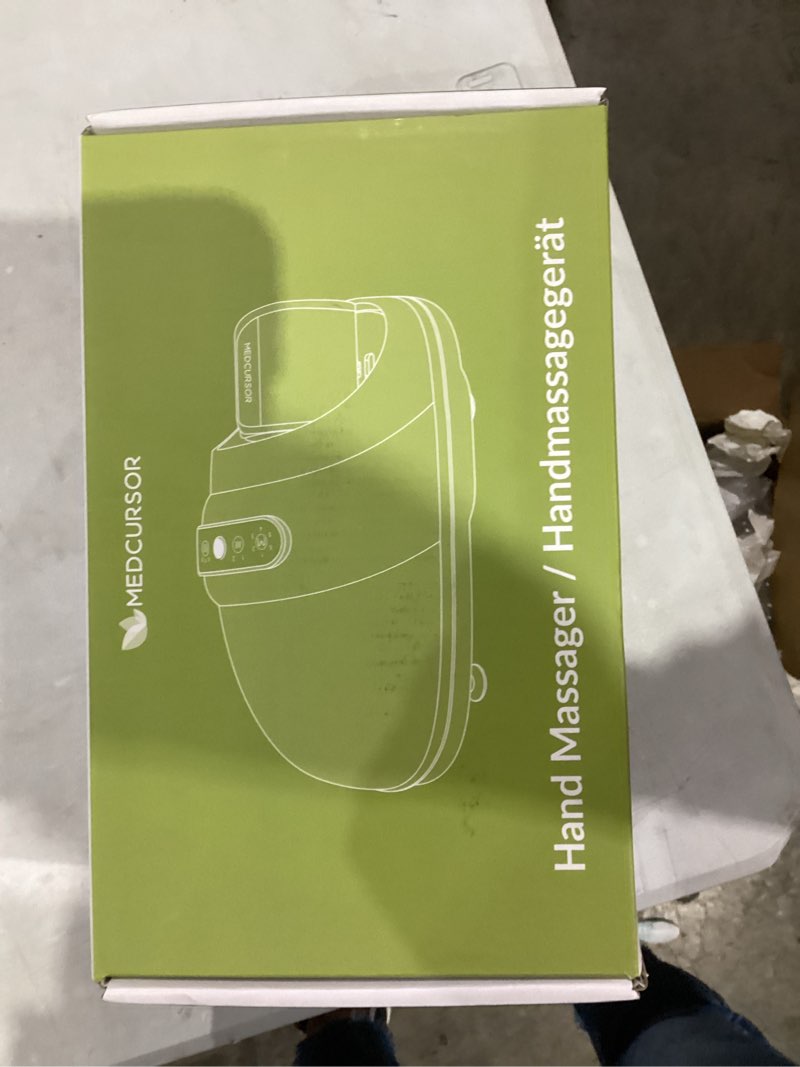 Condition photo showing New/Like New for Medcursor Cordless Hand Massager, Hand Massager with Heat and Compression, Hand Warmer with Acupressure Beads, 6 Massage Modes, 2 Heat Levels, 3 Timers Grey