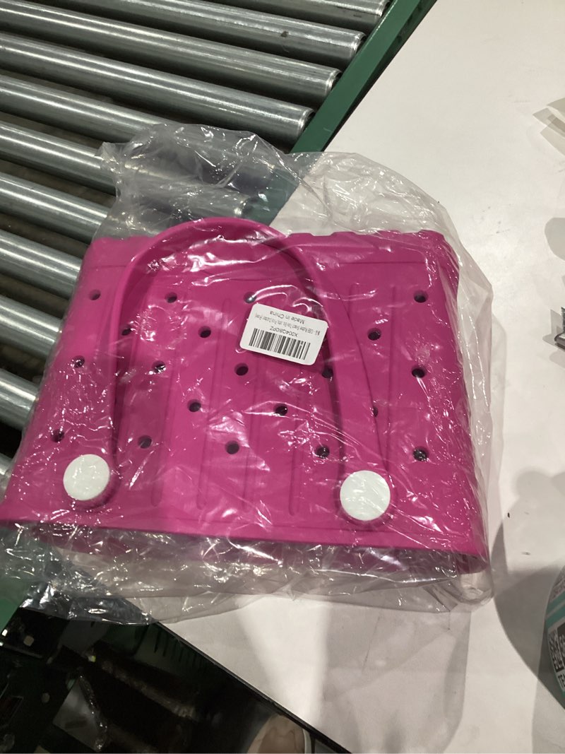 Condition photo showing New/Like New for GBB Rubber Beach Tote Bag Small Beach bags Waterproof Outdoor Tote Bag, Portable Travel Handbag for Sports, Pool,Outdoor Rose
