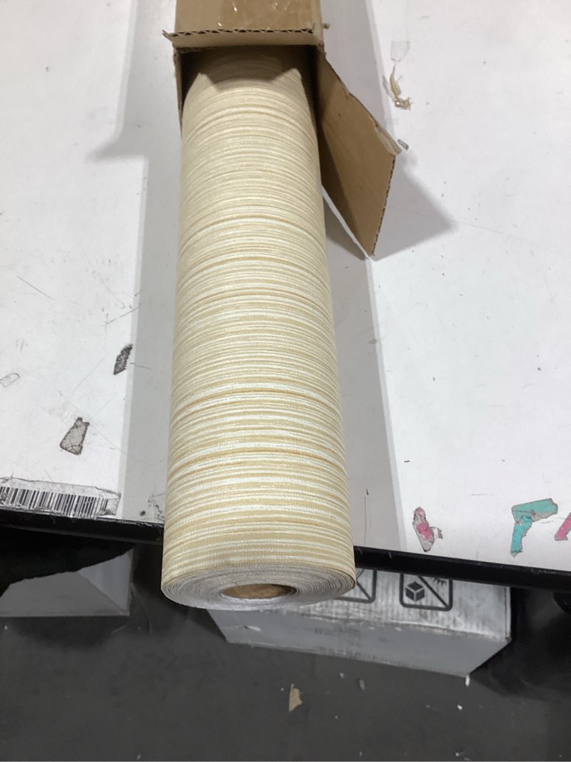 Condition photo showing Good Condition for Haimin Grasscloth Wallpaper Textured 24in X 393in Fabric Contact Paper Textured Linen Wall Paper Peel and Stick Self-Adhesive Thick Vinyl Embossed Wallpaper (Yellow)