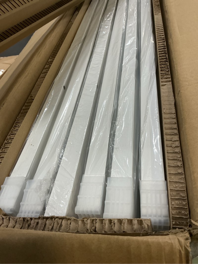 Condition photo showing New/Like New for AIKVSXER 6PACK 1x4 LED Flat Panel Light Surface Mount LED Ceiling Light, 5500LM 50W TRIAC 10-100% Dimmable, 3000/4000/5000K AC120V Kitchen Lights Ceiling Flush Mount for Garage/Basement/Laundry White 1x4FT 6PACK