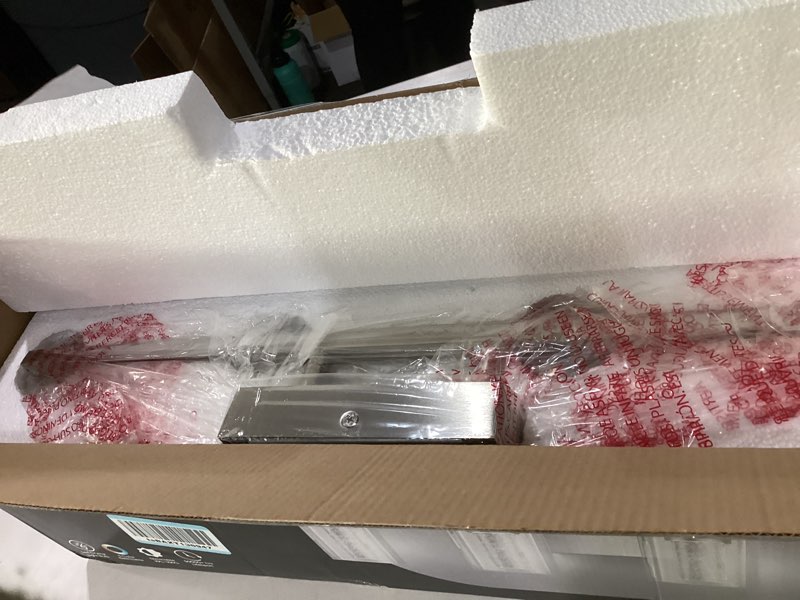 Condition photo showing Good Condition for led modern bathroom light fixtures over mirror, 3-light brushed nickel vanity lights with 5 color modes, dimmable bathroom vanity light with crystal bubble glass, 2700k-6500k adjustable, etl 3 lights