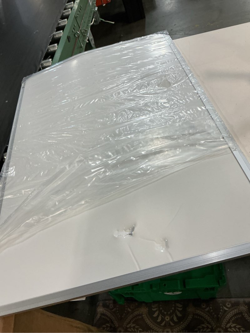 Condition photo showing As Is for viz-pro magnetic dry erase board, 36 x 24 inches, silver aluminium frame