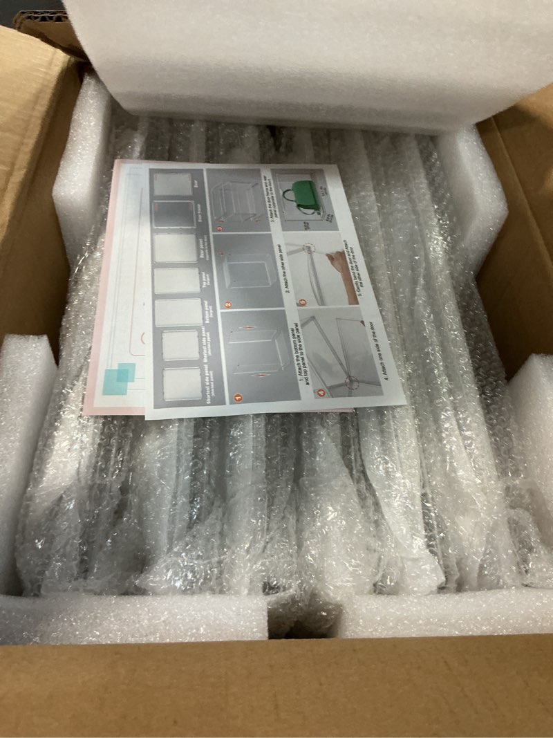 Condition photo showing Good Condition for 6 pack acrylic shoe storage boxes size 14 x-large clear shoe hat containers sneaker display case with magnetic door, easy assembly size 14 - 6 pack side open