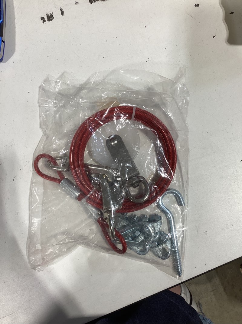 blue hawk 75.0-ft x weldless galvanized-red vinyl coated steel cable (by-the-roll)