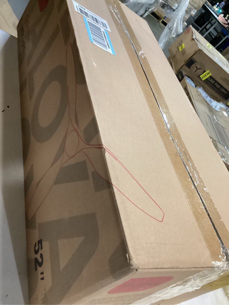 Condition photo showing New/Like New for taloya 52 inch smart ceiling fan,low profile ceiling fan with light and remote/app control,flush mount, quiet reversible motor for living room bedroom patio white smart white 52 inch