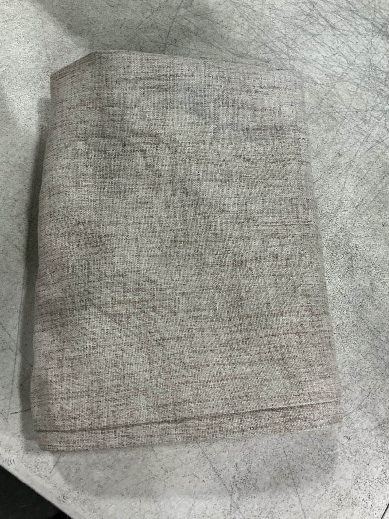 Condition photo showing Good Condition for 100% blackout curtains 90 inch length 2 panels faux linen long drapes for bedroom living room black out room darkening curtain thermal insulated back tab rod pocket(w52 x l90, beige)