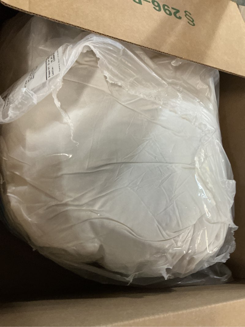 Condition photo showing As Is for cobnom® hotel luxury feather down comforter full size, medium warm all season duvet insert, silky soft egyptian cotton blend cover, ethically sourced feather & down filled, 82x86 inch, white white -medium weight full