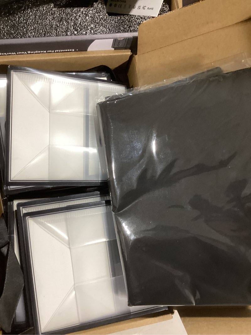 Condition photo showing Good Condition for tenare 12 pack small gift bags mini metallic gift bag bulk tiny with handle bow tissue paper for gifts wrap mother's father's day birthday graduation babyshower party(black)