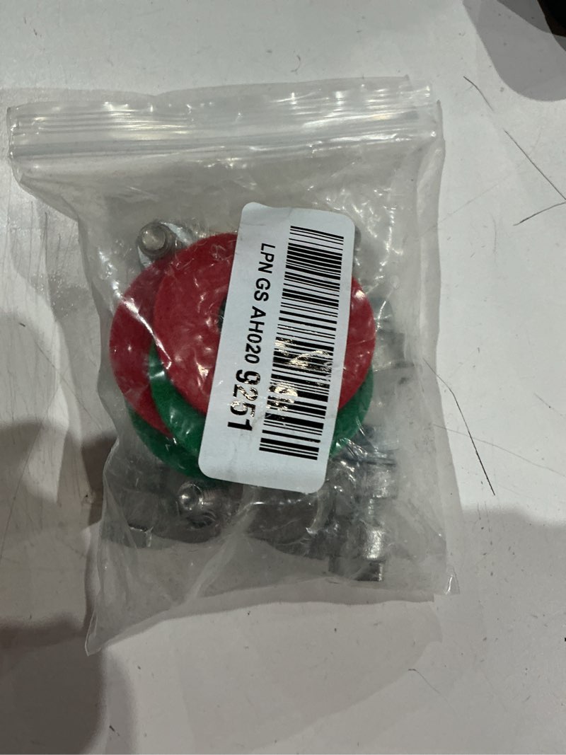 Condition photo showing As Is for dlronwey battery terminal connectors,military spec positive negative heavy duty battery terminals wit gauge 3/8\\\" copper lugs,8 heatshrink,4 cover and anti corrosion washers 28 pcs