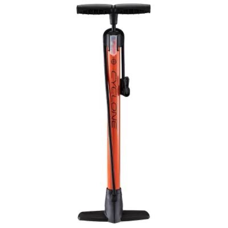 schwinn cyclone tire floor pump - orange