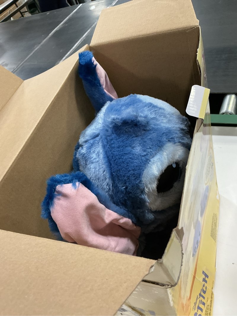 Condition photo showing New/Like New for disney lilo & stitch ultimate animatronic plush: polyester stuffed character doll, 14.75" height