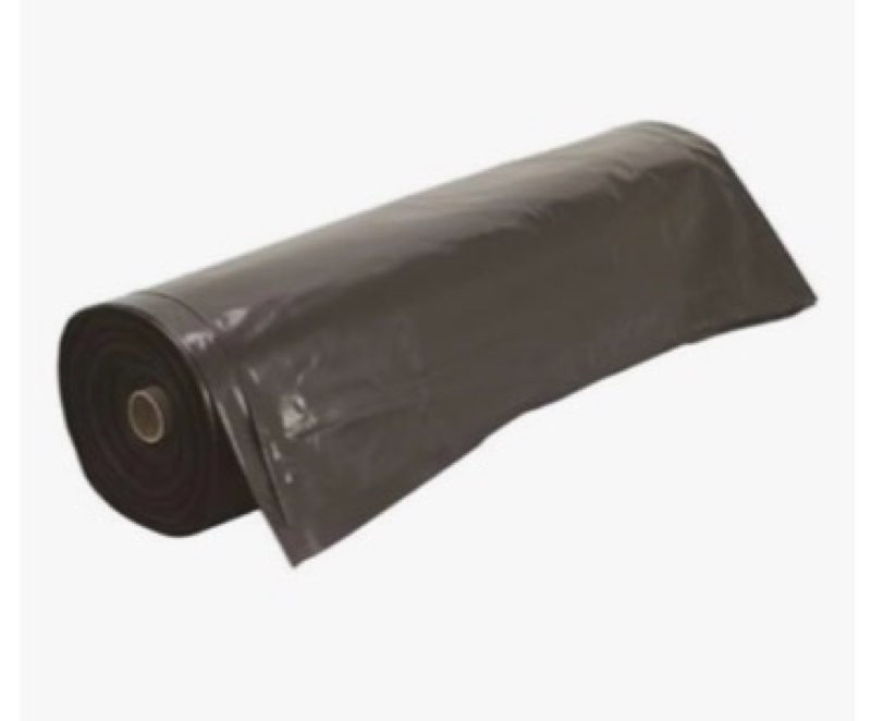 frost king p1025b/6 polyethylene sheeting, 10' x 25' x 6 mil., black
