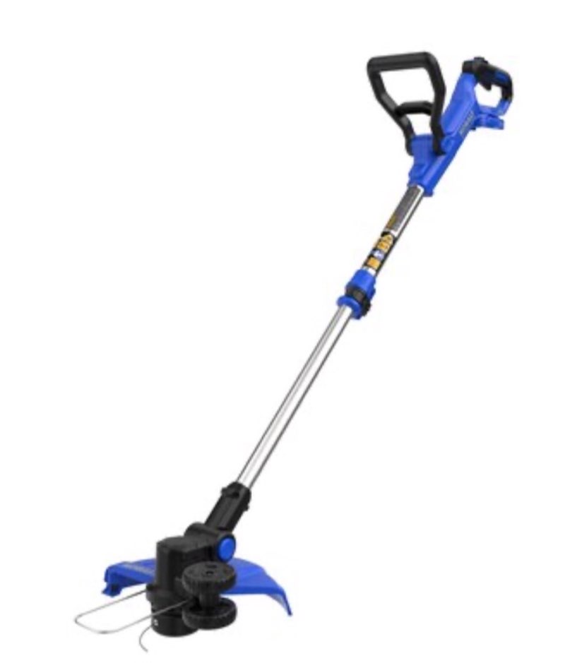  kobalt 12-in telescopic shaft battery string trimmer edger conversion capable