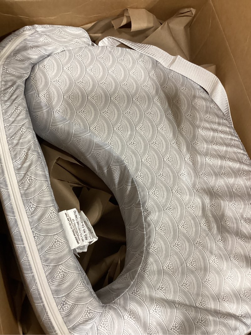 Condition photo showing New/Like New for my brest friend original nursing pillow enhanced ergonomics essential breastfeeding pillow support for mom & baby w/ convenient side pocket, double straps & slipcover, horizon horizon original