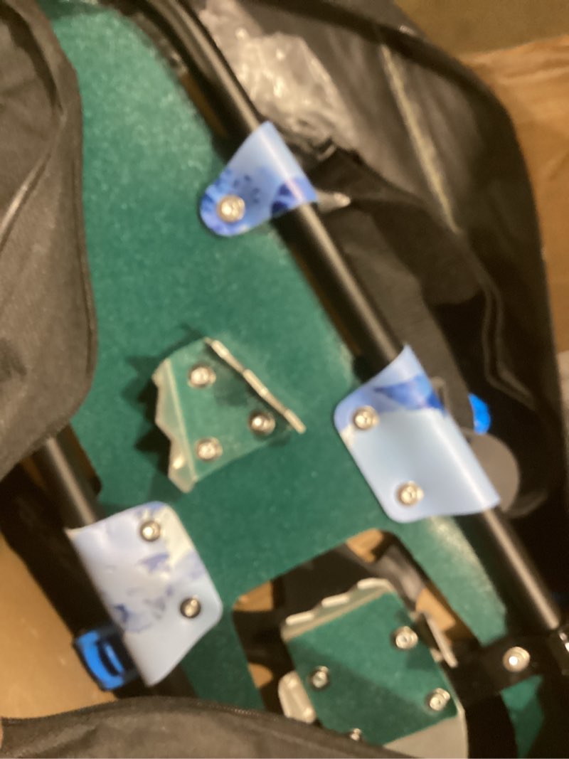 Condition photo showing Good Condition for AMBIO Snowshoes for Men Women Youth, Light Weight Aluminum Snow Shoes with Carrying Tote Bag Green 21"(Without poles)