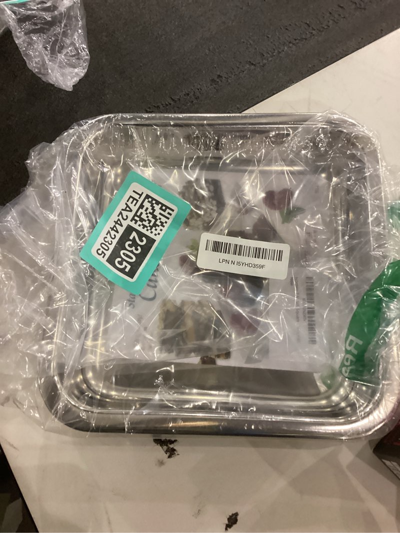 Condition photo showing New/Like New for Norpro 7.5" S/S Square Cake Pan