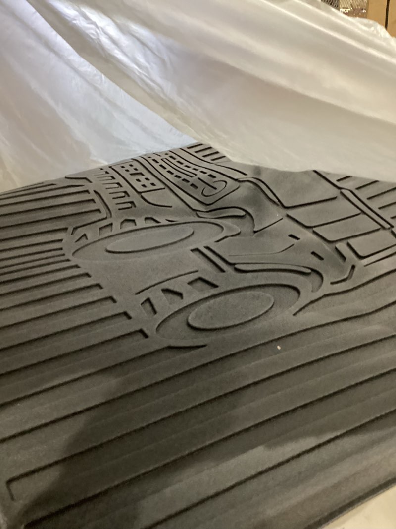 Condition photo showing As Is for incomplete ))) aomsazto floor mats & cargo liner for ford bronco sport 2021-2026 | 1st & 2nd row custom fit all weather protection trunk liner waterproof car accessories
