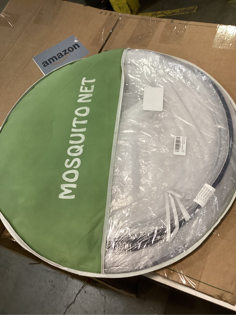 Condition photo showing Good Condition for Jsanh Folding Mosquito Net Tent Canopy Curtains for Beds Pop Up Mosquito Net Tent King Size Portable Mosquito Netting with Bottom for Baby Adults(L80xW80XH62 inch