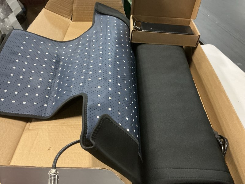 Condition photo showing As Is for New Double Pulses Red Light Therapy Mat for Full Body Pain Relief, Equipped with 1370 Dual-Wavelength Red Light Therapy and Infrared LED Beads 71.4 * 33.0 Inch, 5 Level Regulation (Black)